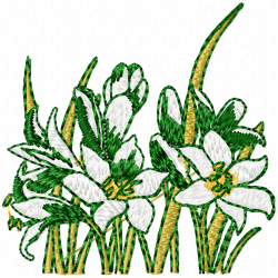 Flowers Embroidery Design 8